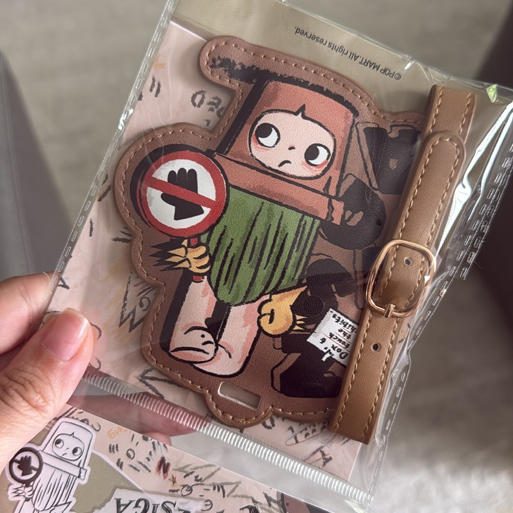 PopMart Labubu Cup + CryBaby + Trader Joe's Mini Pastel Canvas Tote Set - Picture 4 of 11